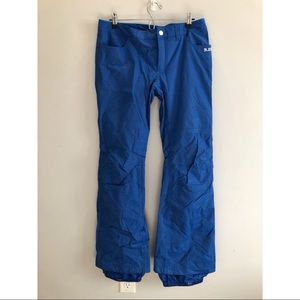 Burton Dry Ride snowboard pants, blue, size medium